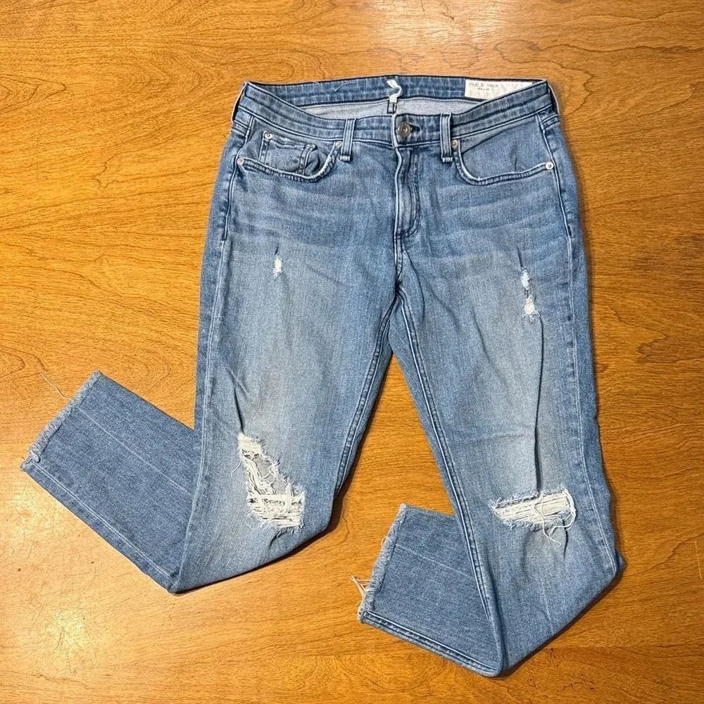 Rag & Bone Dre Low-Rise Slim Boyfriend Jeans